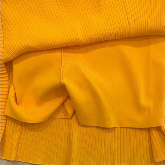 Sandro Vibrant Orange Mini Skirt with Buckle Accents - Picture 4 of 4